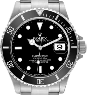 Rolex Submariner 16610 Stainless steel Black