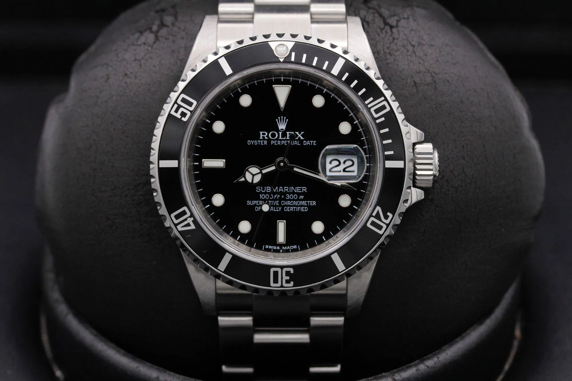 Rolex Submariner 16610 40mm Stainless steel Black