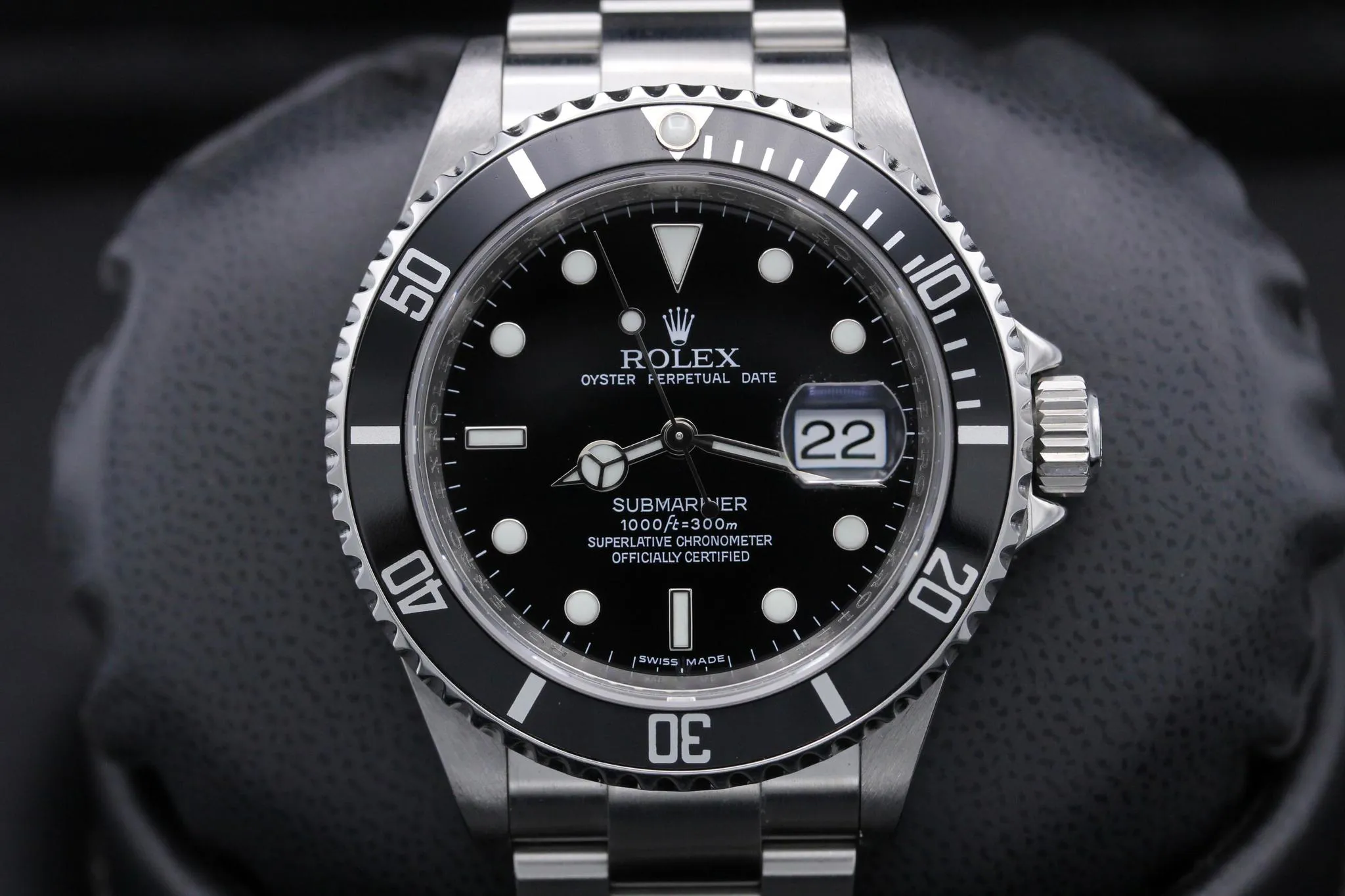 Rolex Submariner 16610 40mm Stainless steel Black