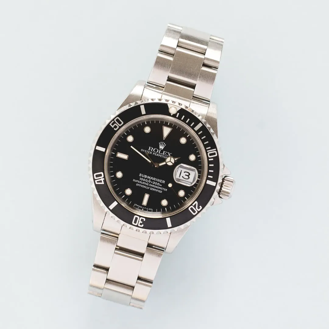 Rolex Submariner 16610 40mm Stainless steel Black