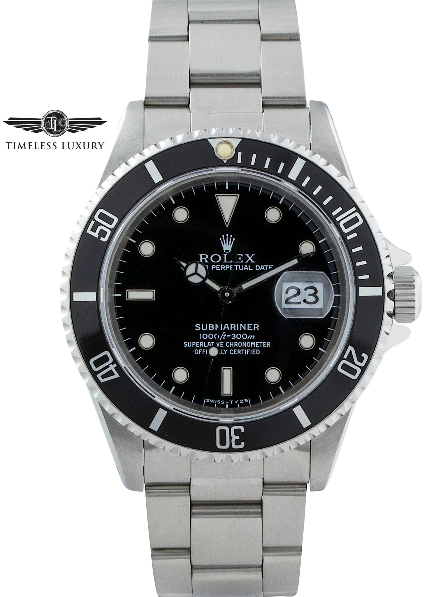 Rolex Submariner 16610 40mm Stainless steel Black