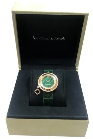 Van Cleef & Arpels 1572219 32mm Yellow gold Malachite 5