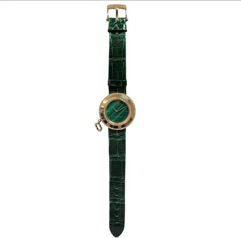 Van Cleef & Arpels 1572219 32mm Yellow gold Malachite 6