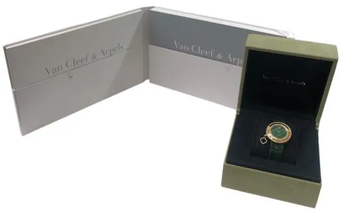 Van Cleef & Arpels 1572219 32mm Yellow gold Malachite 8