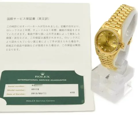 Rolex Lady-Datejust 69178 26mm Yellow gold Gold 15