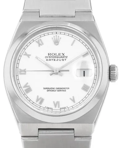 Rolex OysterQuartz Datejust 17000A 36mm Stainless steel White