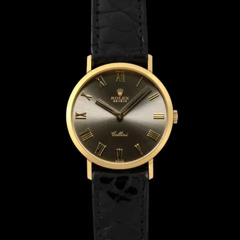 Rolex Cellini 4112 32mm Yellow gold Gray