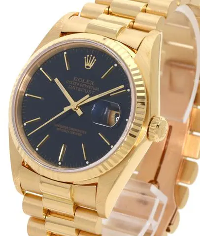 Rolex Datejust 36 16018 36mm Yellow gold Blue 1