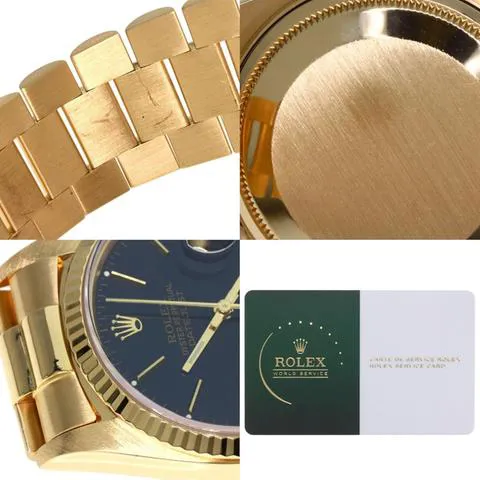 Rolex Datejust 36 16018 36mm Yellow gold Blue 8