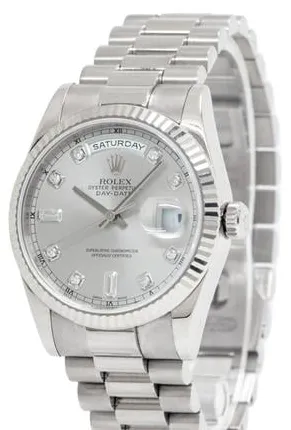 Rolex Day-Date 36 118239 36mm White gold Silver