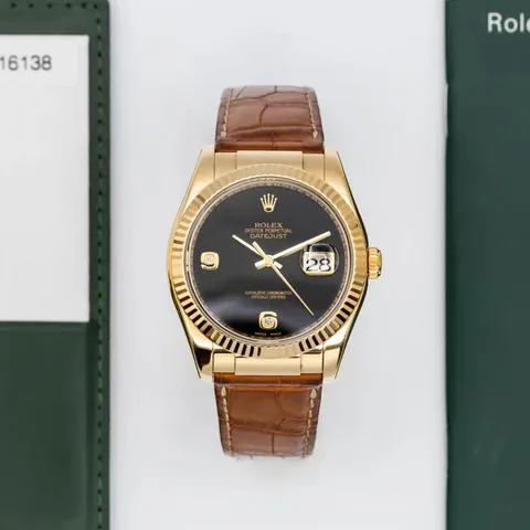 Rolex Datejust 116138 36mm Yellow gold Black 7