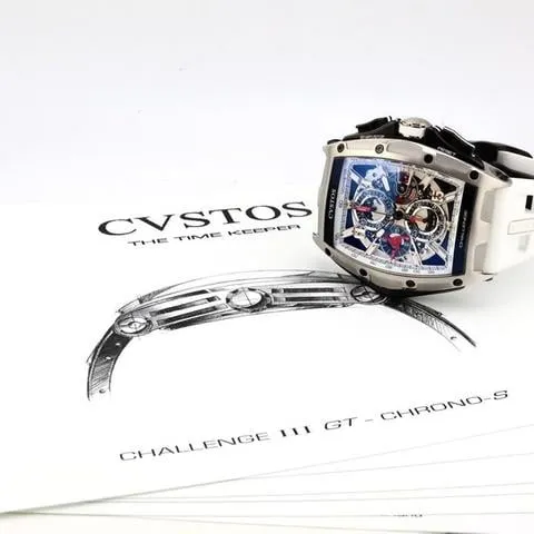 Cvstos Challenge CVT-CHR3-WHITE-5NBKTT-1000 45mm Stainless steel Skeletonized 13