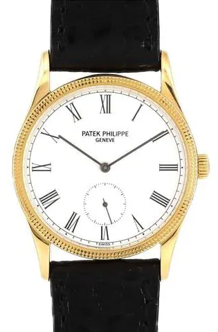 Patek Philippe Calatrava 3796DJ 30.5mm Yellow gold White