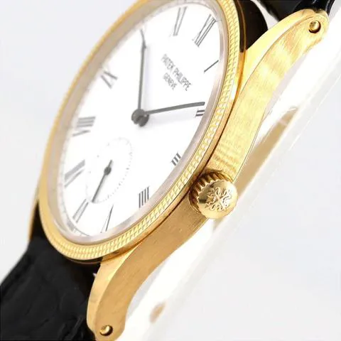 Patek Philippe Calatrava 3796DJ 30.5mm Yellow gold White 2