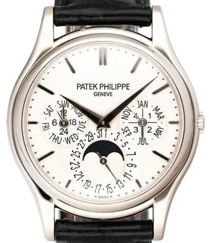 Patek Philippe Perpetual Calendar 5140G-001 37mm White gold Black