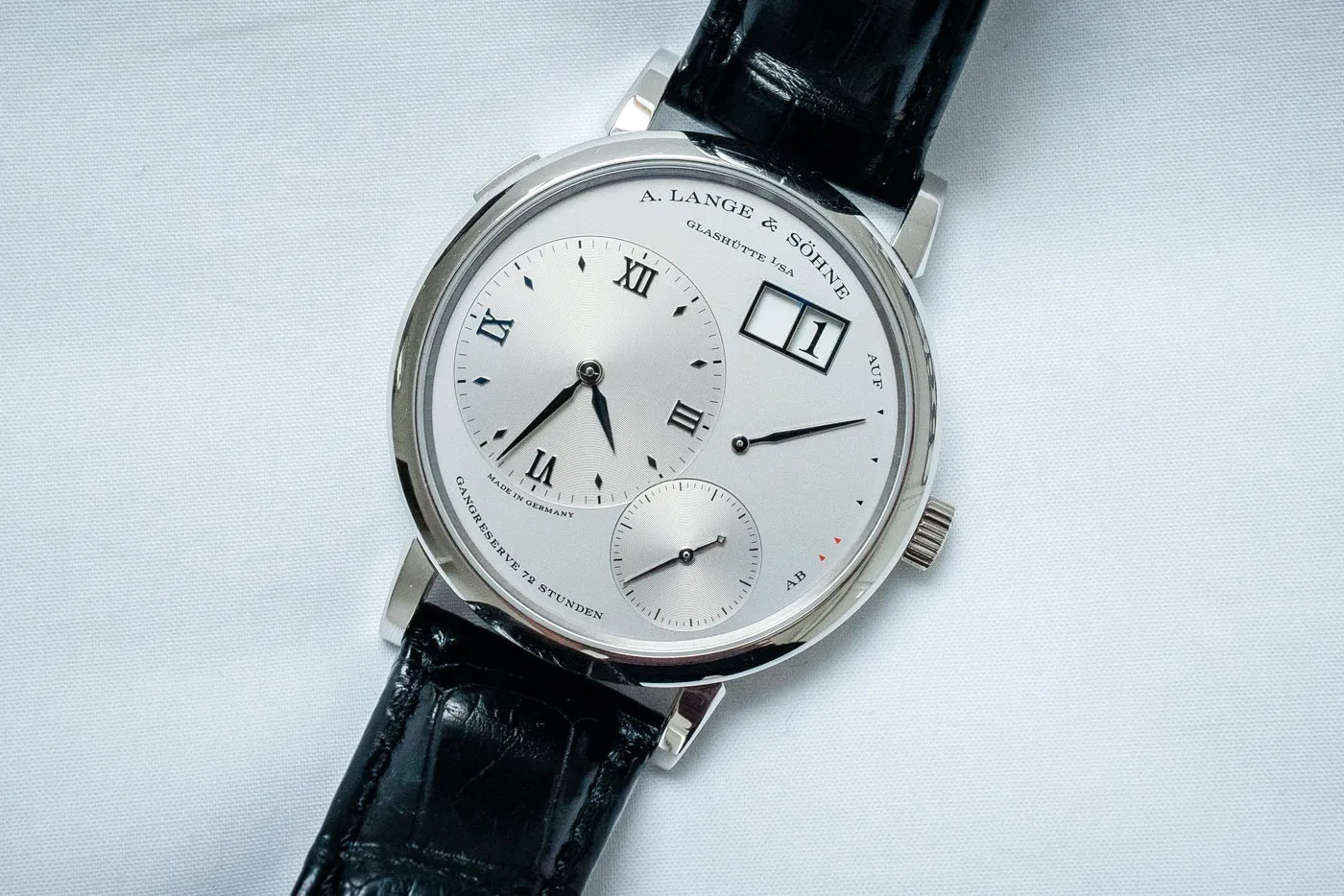 A. Lange & Söhne Grand Lange 1 117.025 40mm Platinum Silver