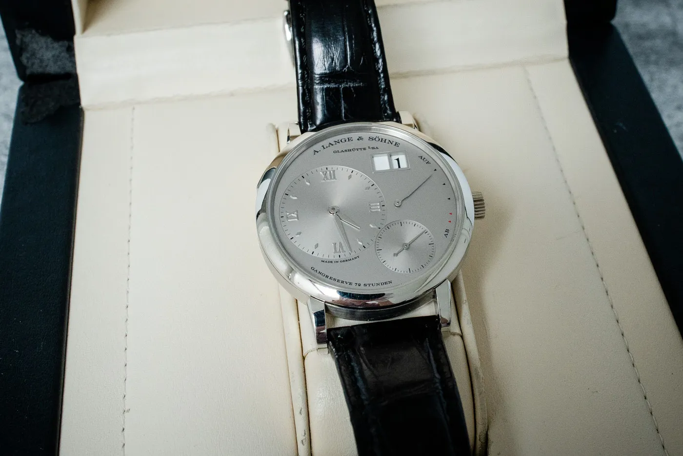 A. Lange & Söhne Grand Lange 1 117.025 40mm Platinum Silver 16