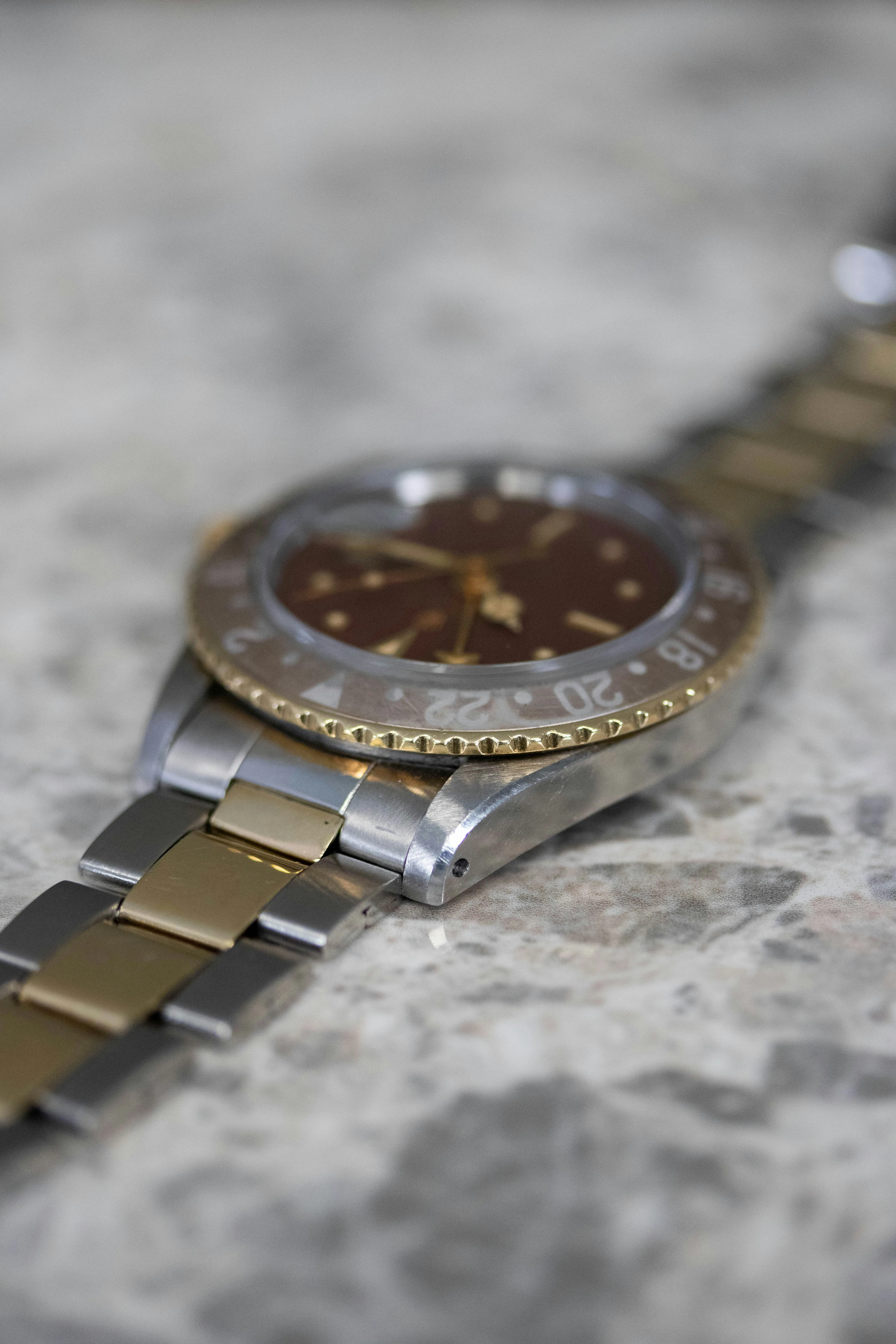 Rolex GMT-Master 16753 40mm Yellow gold and Stainless steel Black 16