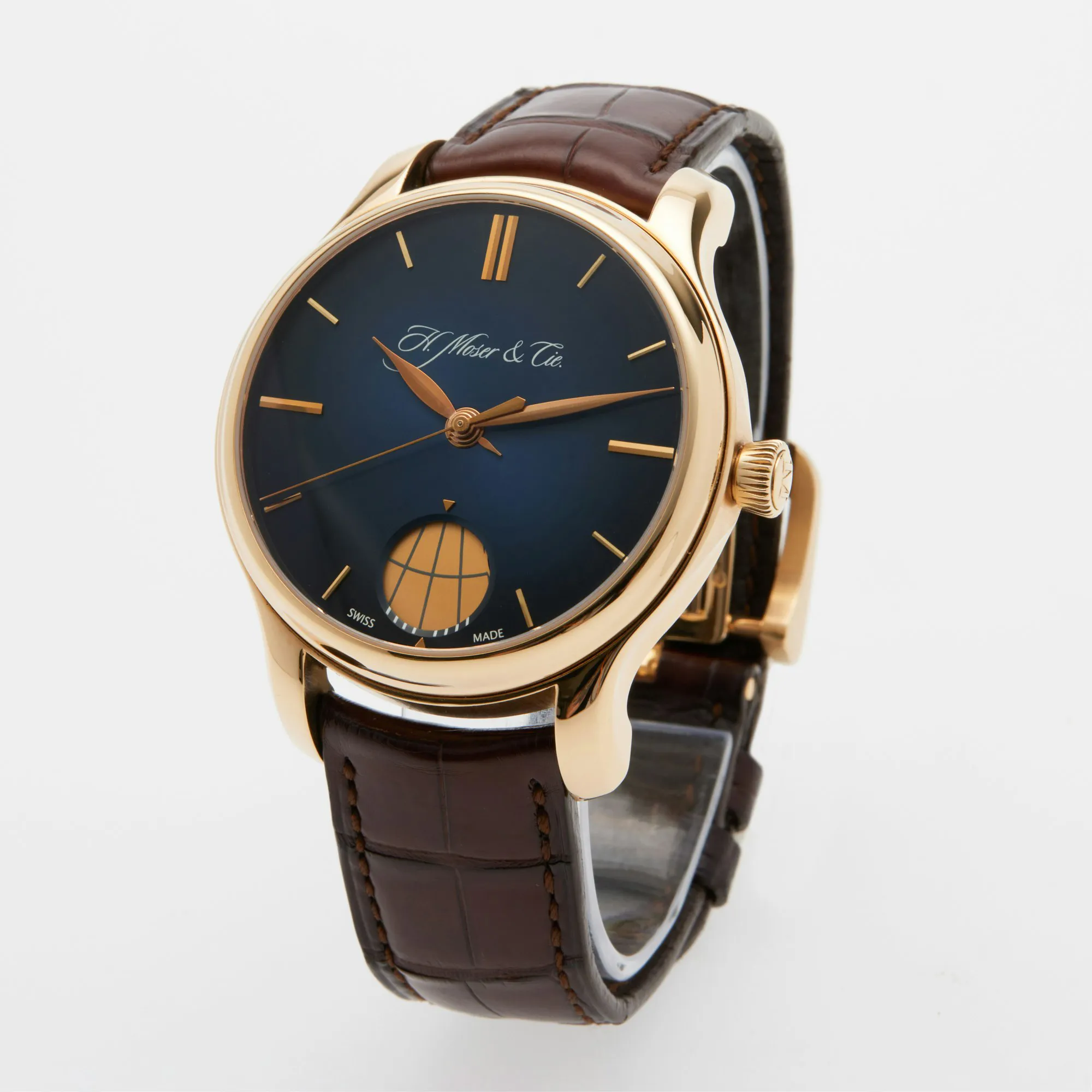 H. Moser & Cie. Endeavour 1348-0100 41mm Rose gold Blue