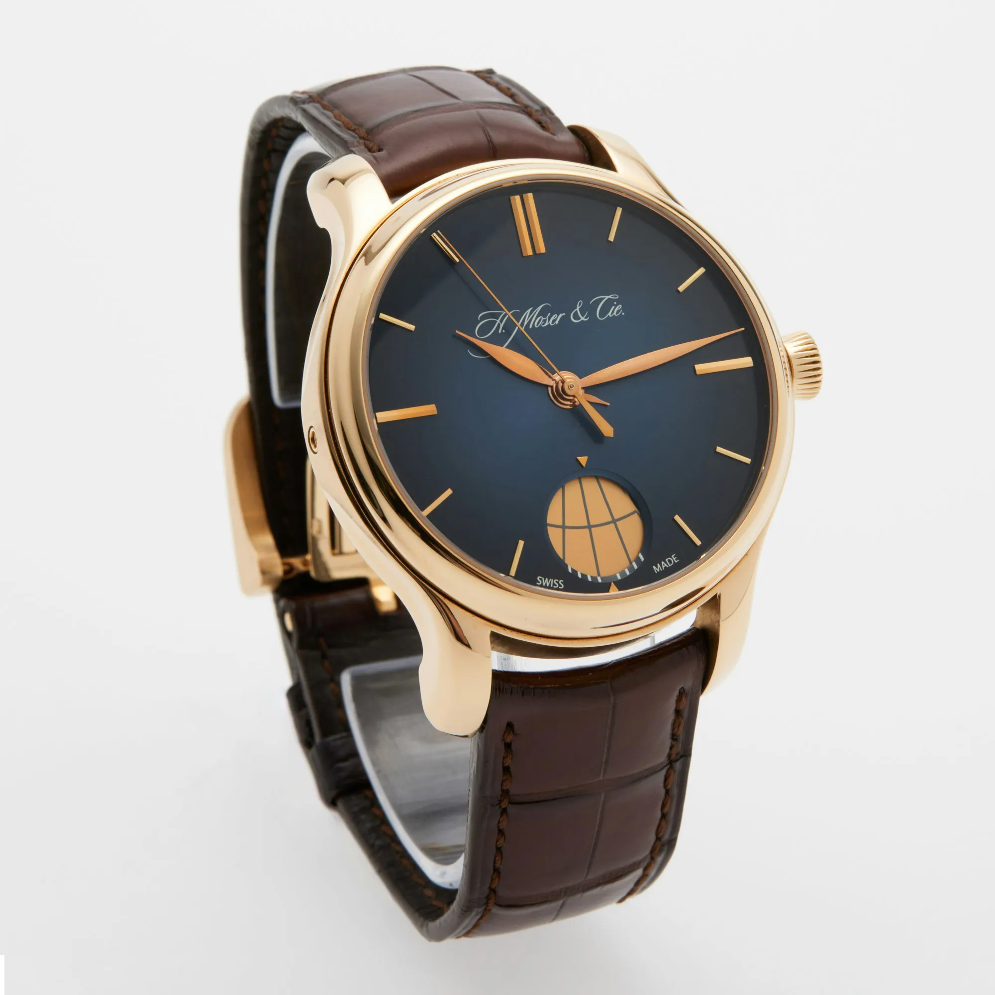 H. Moser & Cie. Endeavour 1348-0100 41mm Rose gold Blue 1