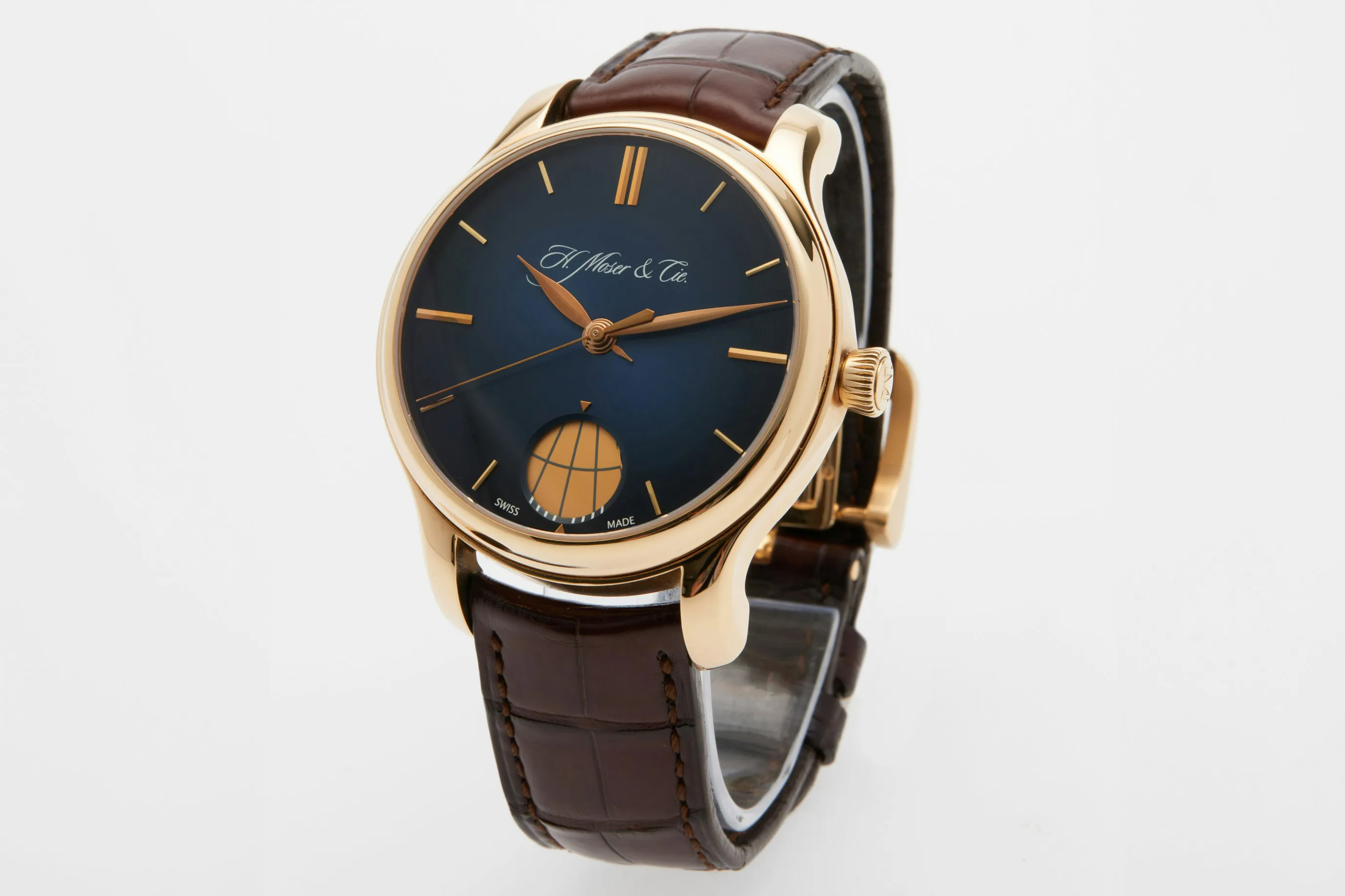 H. Moser & Cie. Endeavour 1348-0100 41mm Rose gold Blue 21