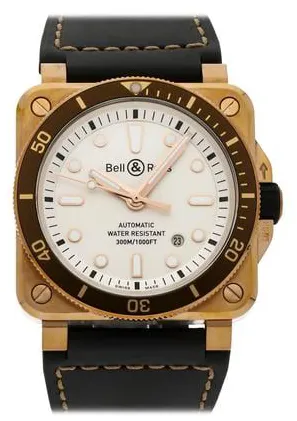 Bell & Ross Instruments BR0392-D-WH-BR/SCA 42mm Bronze White