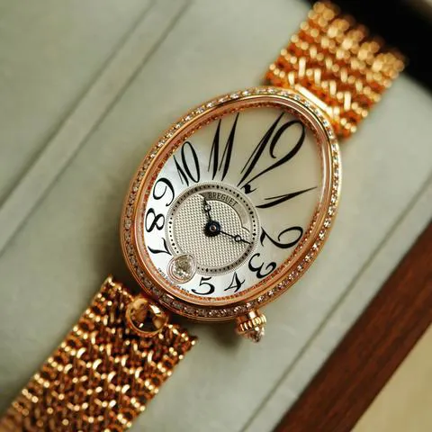 Breguet Reine de Naples 8918BR/58/J20/D000 28.45mm Rose gold White 1