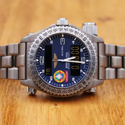 Breitling Emergency E56321 43mm Titanium Blue