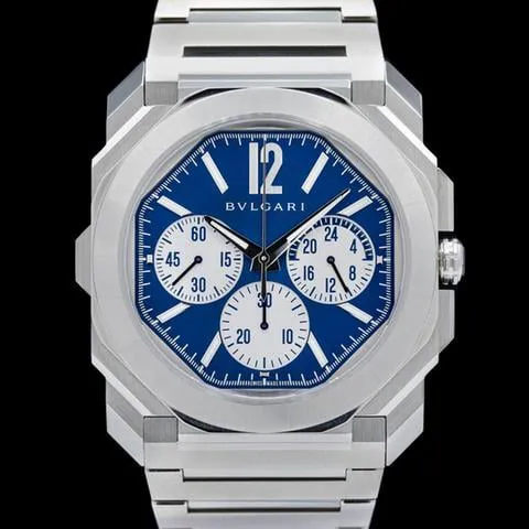 Bulgari Octo 103467 42mm Titanium Blue