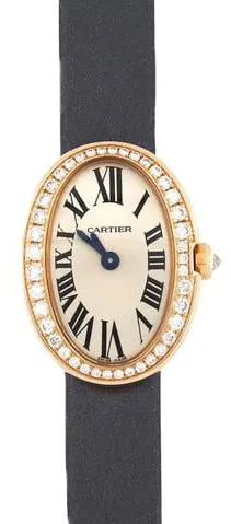 Cartier Baignoire wb520028 19mm Rose gold Silver