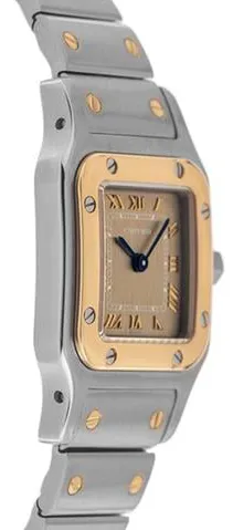 Cartier Santos Galbée 1567 35mm Yellow gold and Stainless steel Champagne 4