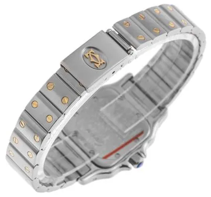 Cartier Santos Galbée 1567 35mm Yellow gold and Stainless steel Champagne 6