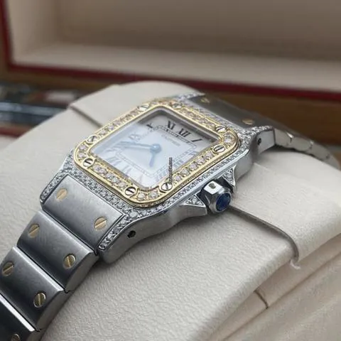 Cartier Santos W20012C4 24mm Yellow gold and Stainless steel White 4