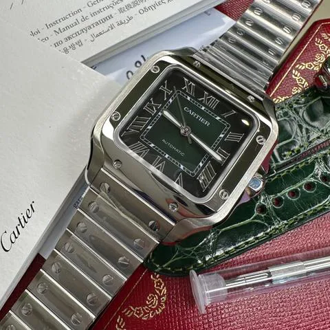 Cartier Santos WSSA0061 35mm Stainless steel Green