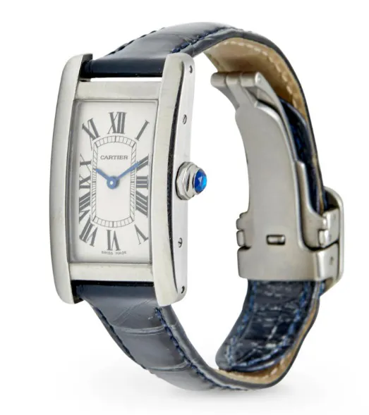 Cartier Tank Américaine Stainless steel White 1