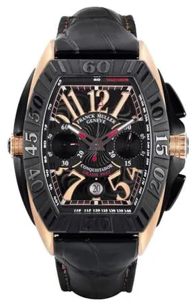 Franck Muller Conquistador 8900 CC GP 57mm Rose gold Black