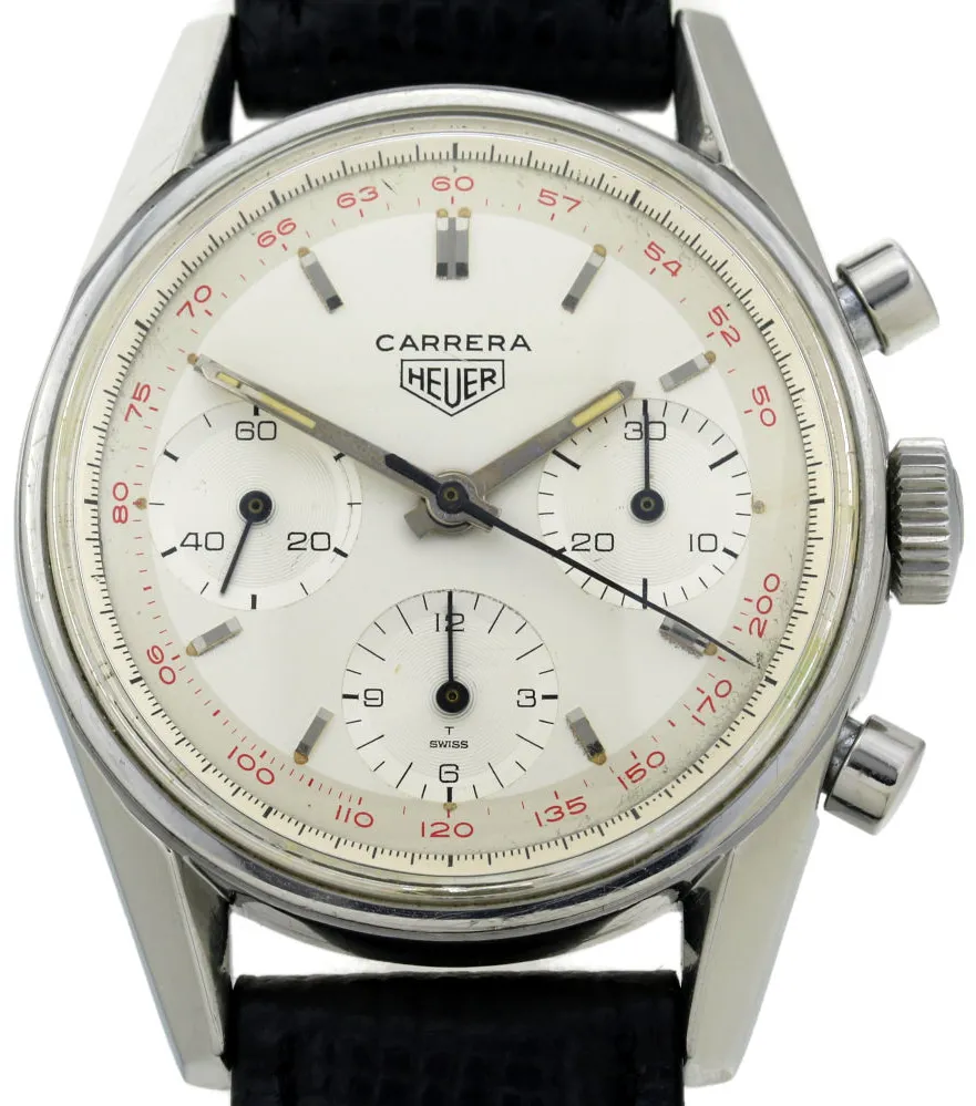 Heuer Carrera 2447 36mm Stainless steel 1