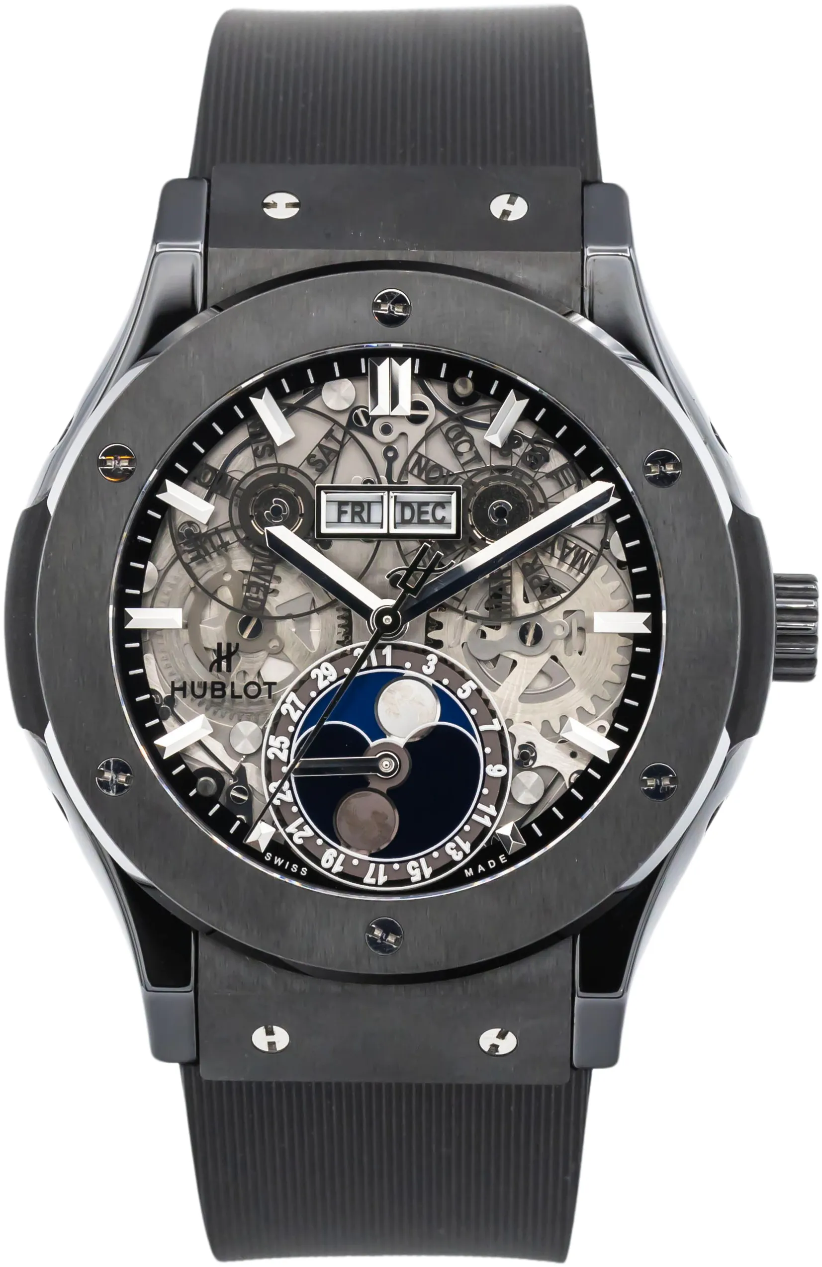 Hublot Classic Fusion 517.CX.0170.LR 45mm Black ceramic Skeletonized