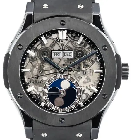 Hublot Classic Fusion Aerofusion 517.CX.0170.LR 45mm Black ceramic Skeletonized