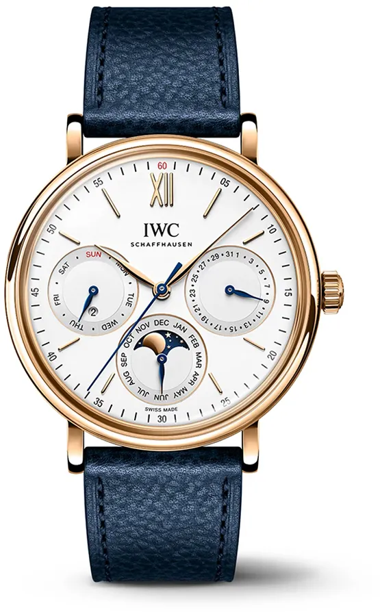 IWC Perpetual Calendar IW344602 40mm Yellow gold Silver