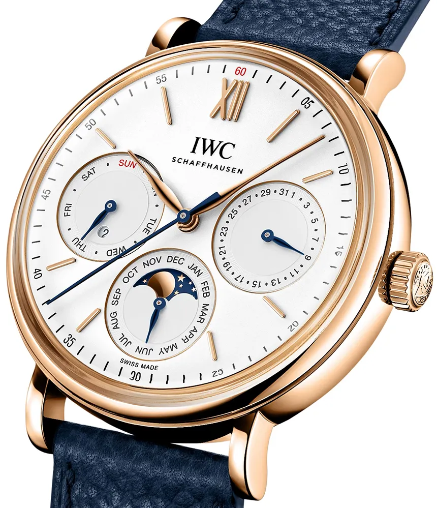 IWC Perpetual Calendar IW344602 40mm Yellow gold Silver 4