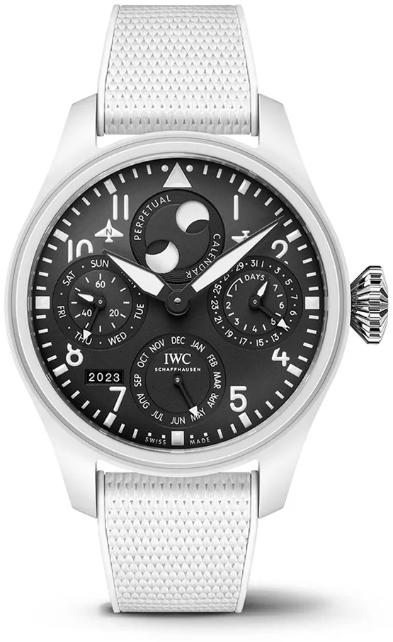 IWC Pilot IW503008 46.5mm Ceramic and White ceramic Black