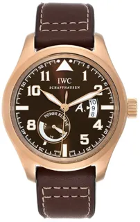 IWC Pilot IW320103 44mm Platinum Brown