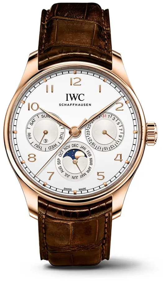 IWC Portugieser IW344202 42.5mm Yellow gold Silver