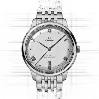 Omega De Ville Prestige 434.10.40.20.02.001 Stainless steel Weiß