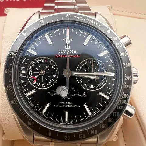 Omega Speedmaster Professional Moonwatch Moonphase 304.33.44.52.01.001 44mm Stainless steel Black 1