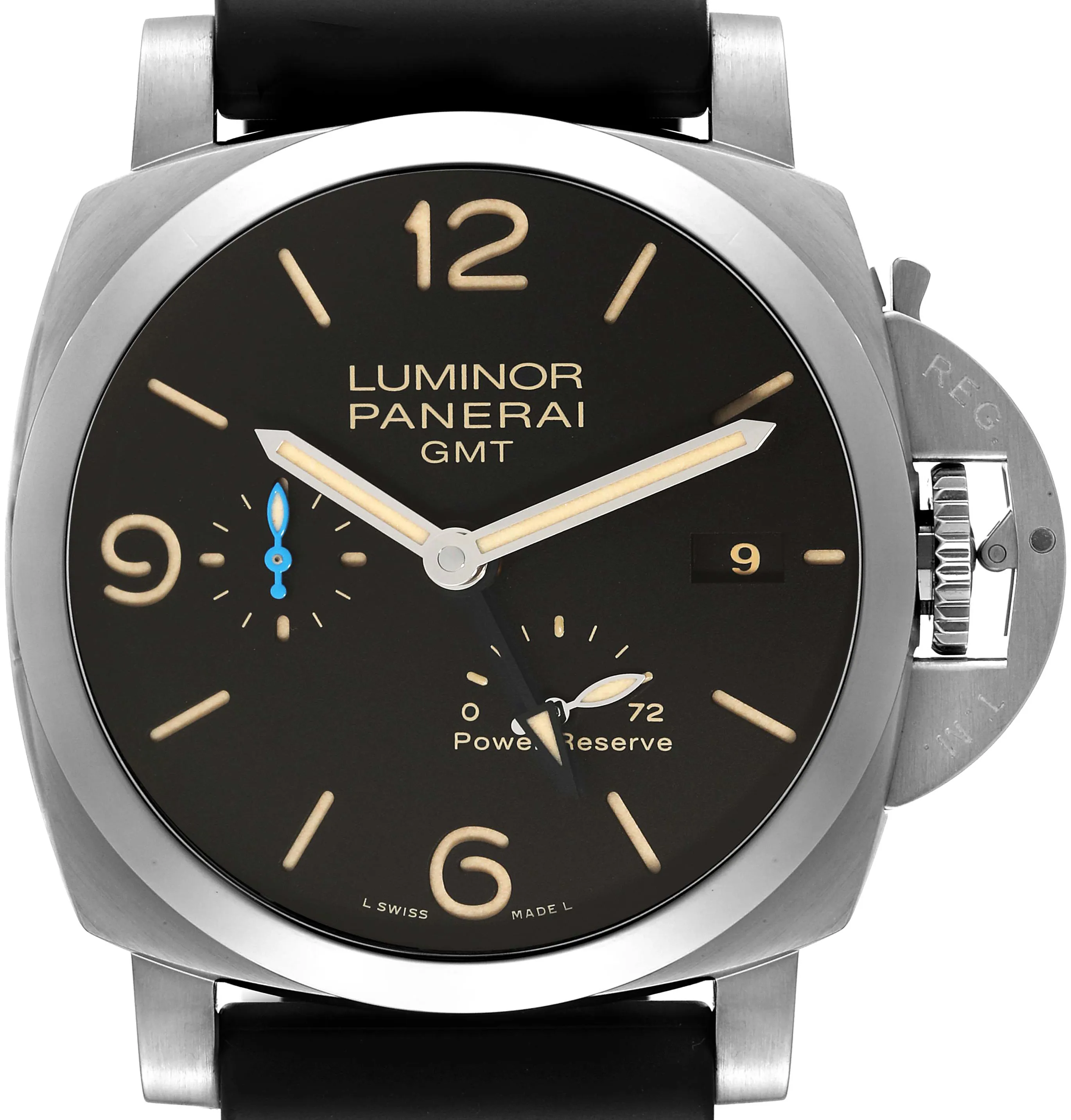 Panerai Luminor 1950 3 Days GMT Power  PAM 01321 44mm Stainless steel Black 1