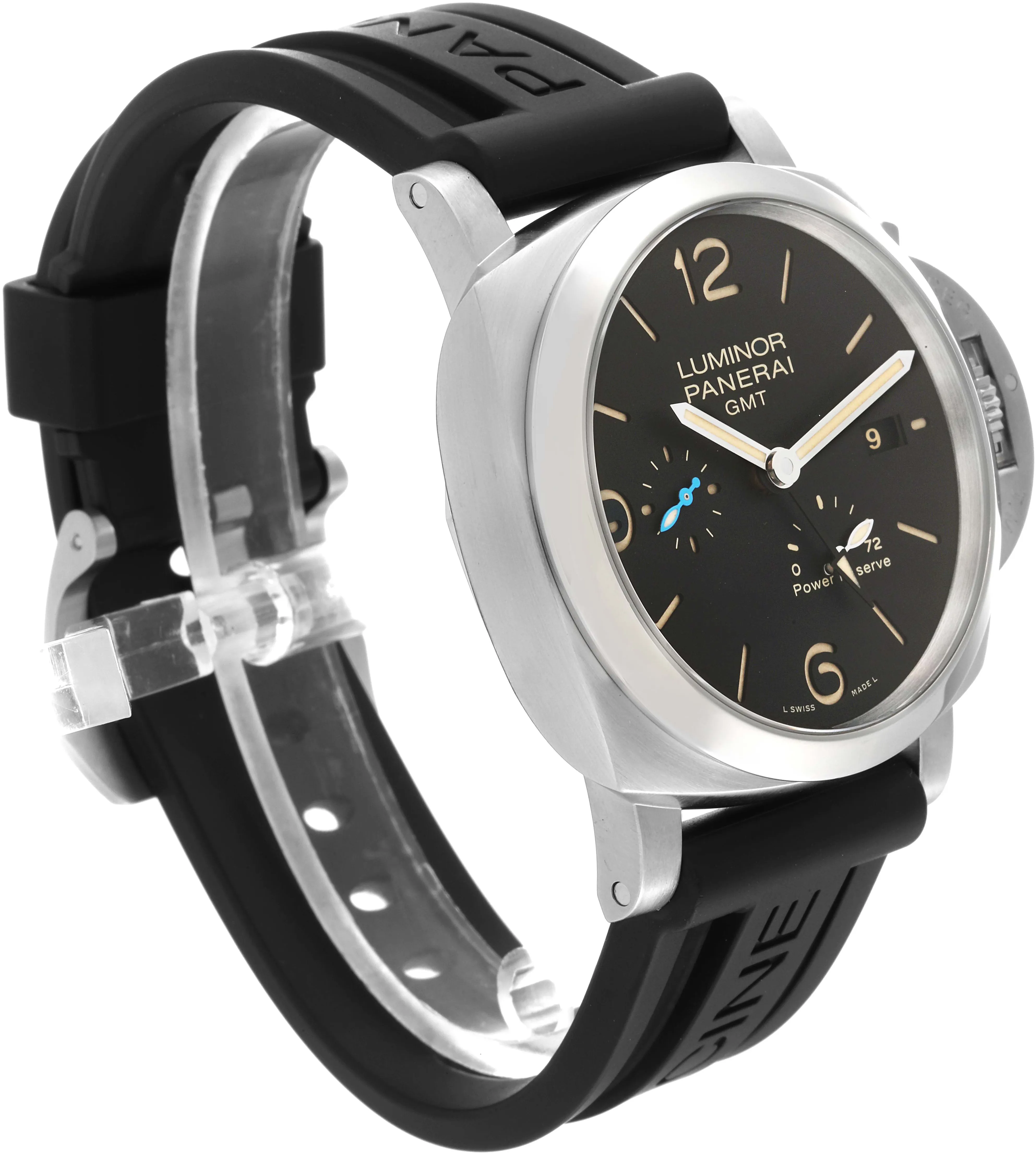 Panerai Luminor 1950 3 Days GMT Power  PAM 01321 44mm Stainless steel Black 2