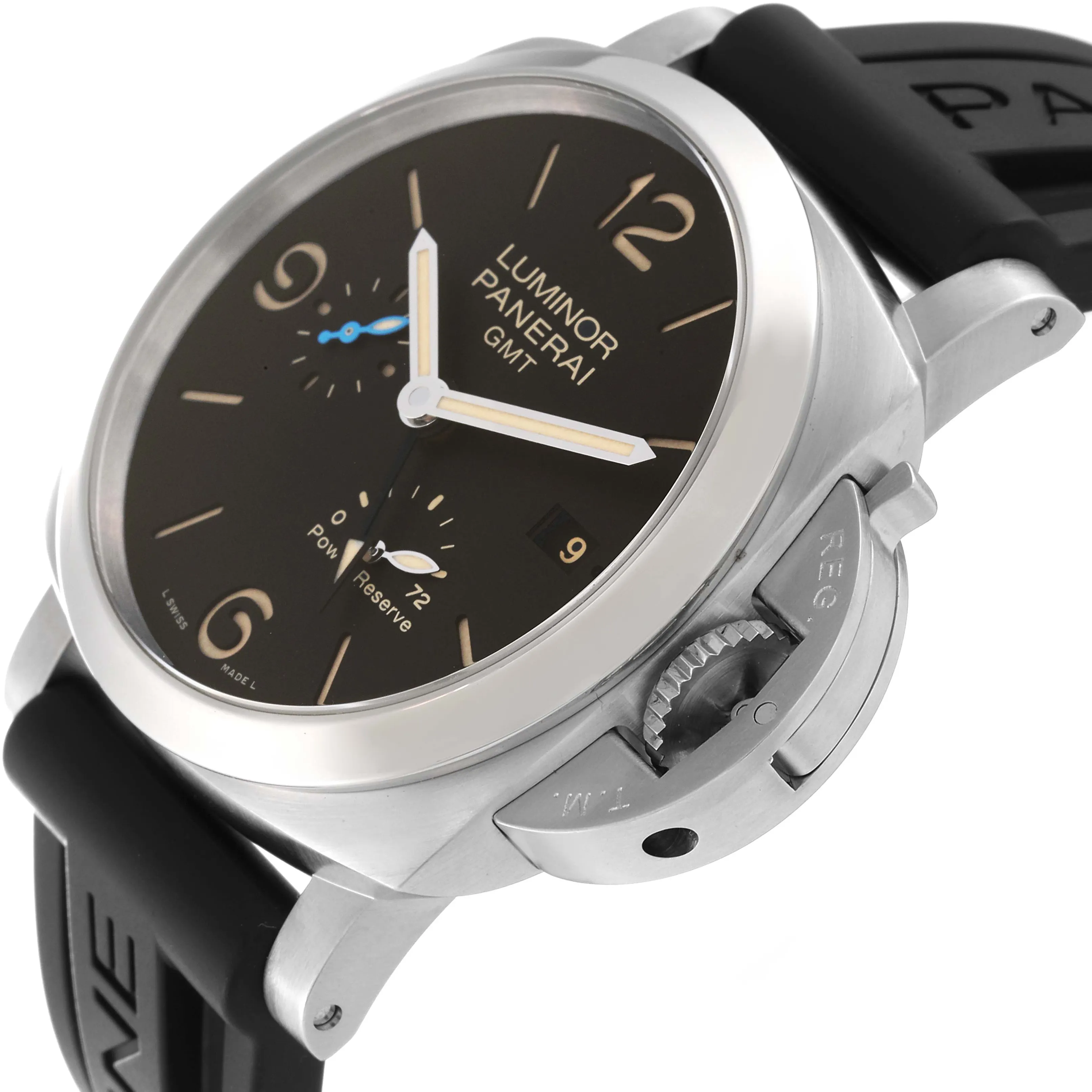 Panerai Luminor 1950 3 Days GMT Power  PAM 01321 44mm Stainless steel Black 4