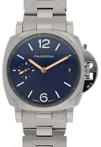 Panerai Luminor Marina PAM 01123 38mm Stainless steel Blue